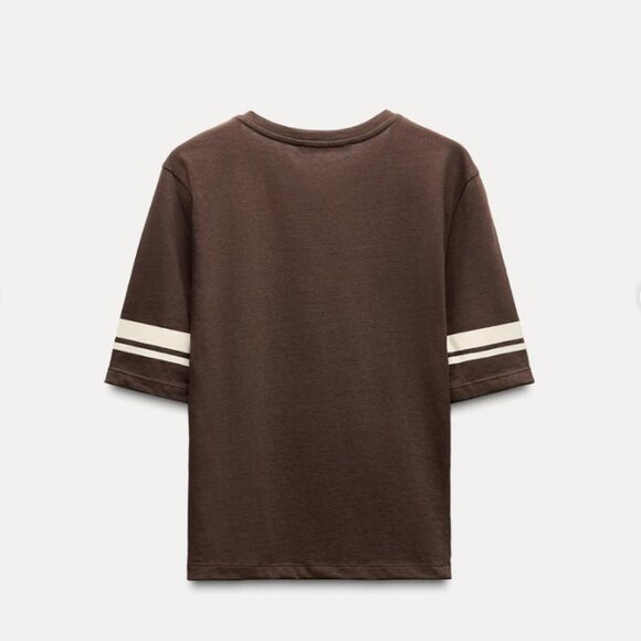 NWT Zara Varsity Graphic Tee - Picture 3 of 14